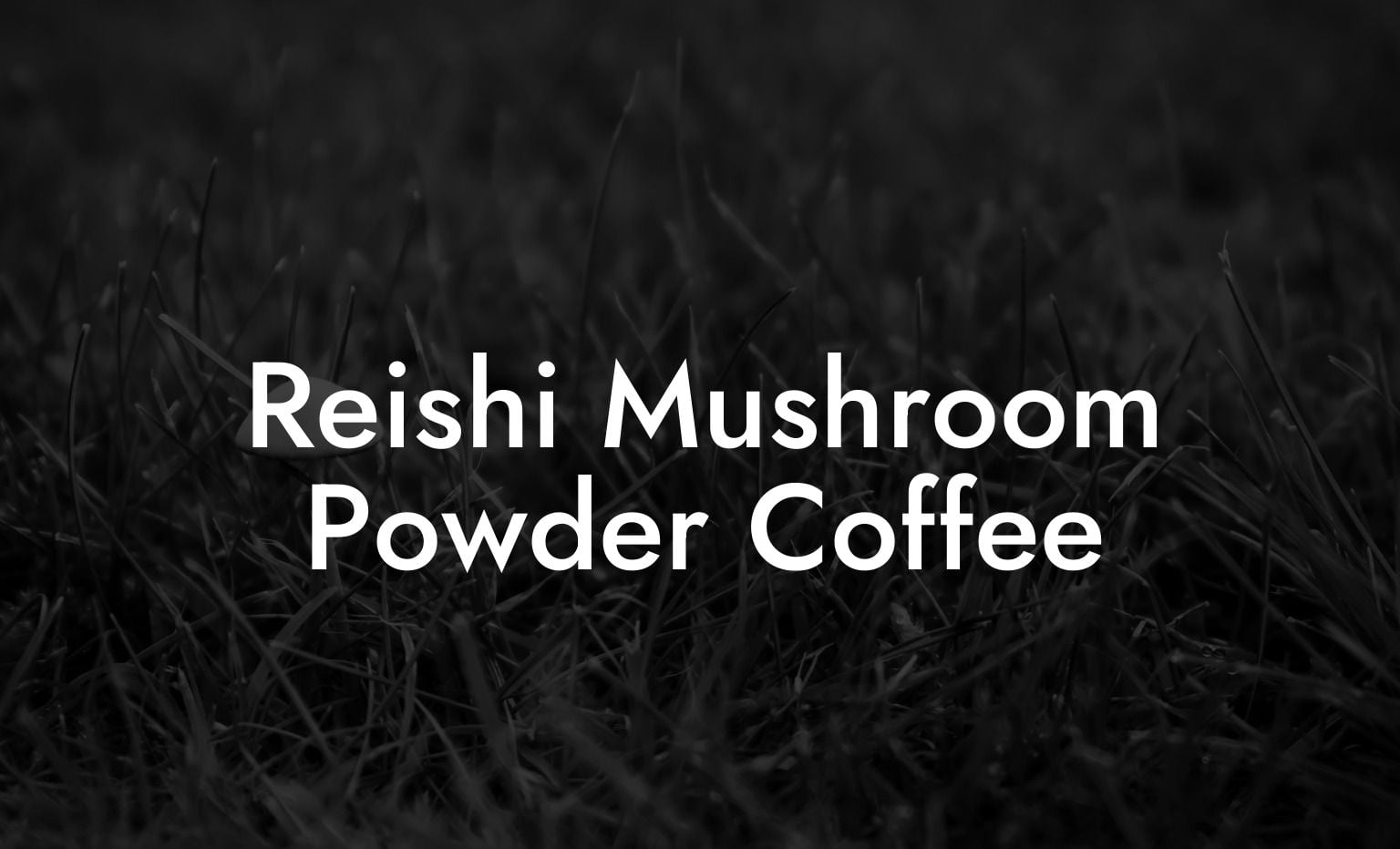 Reishi Mushroom Powder Coffee