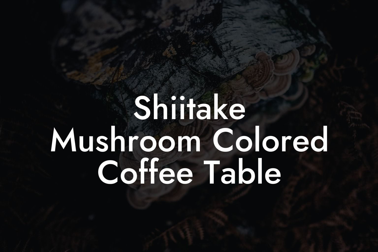 Shiitake Mushroom Colored Coffee Table