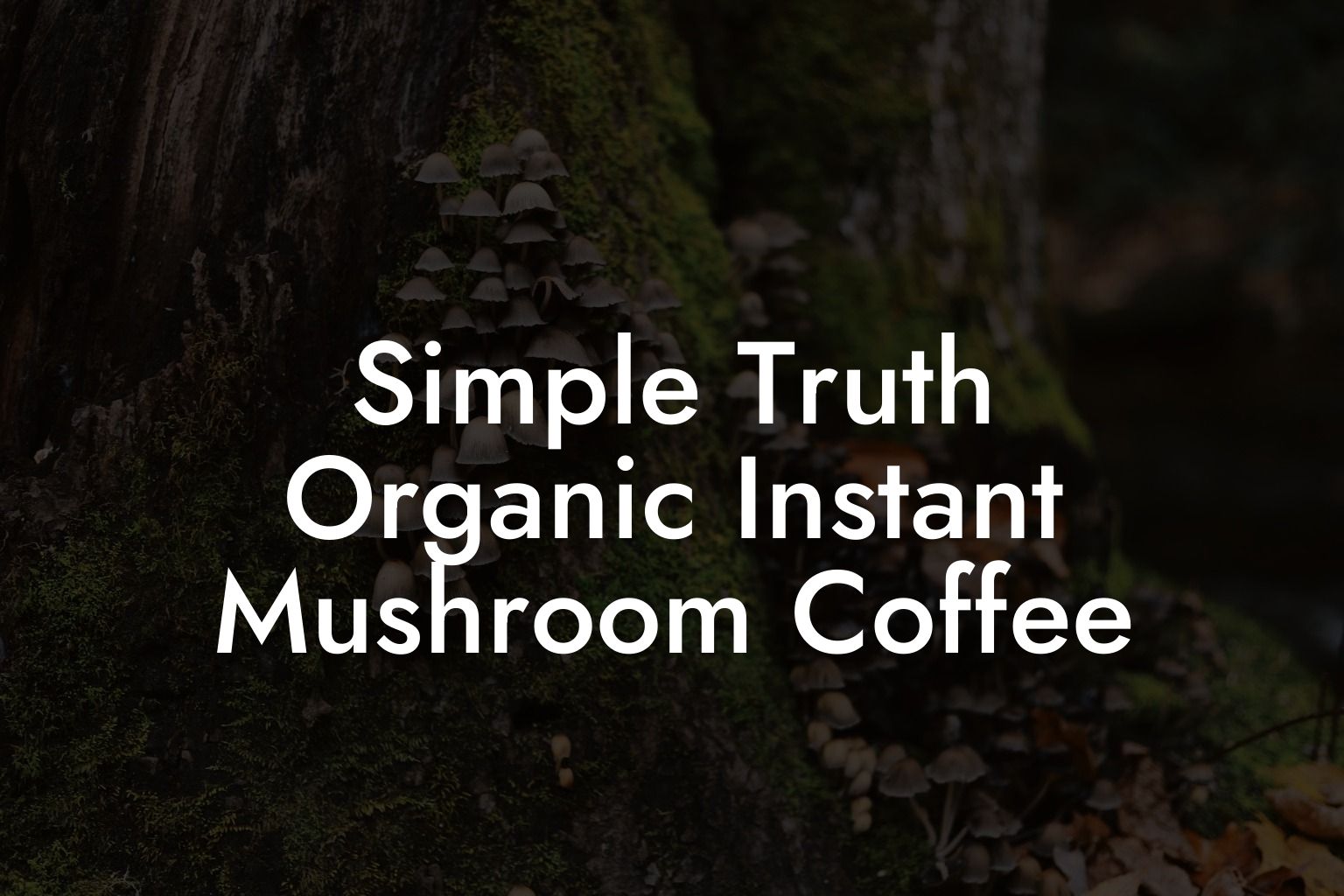 Simple Truth Organic Instant Mushroom Coffee