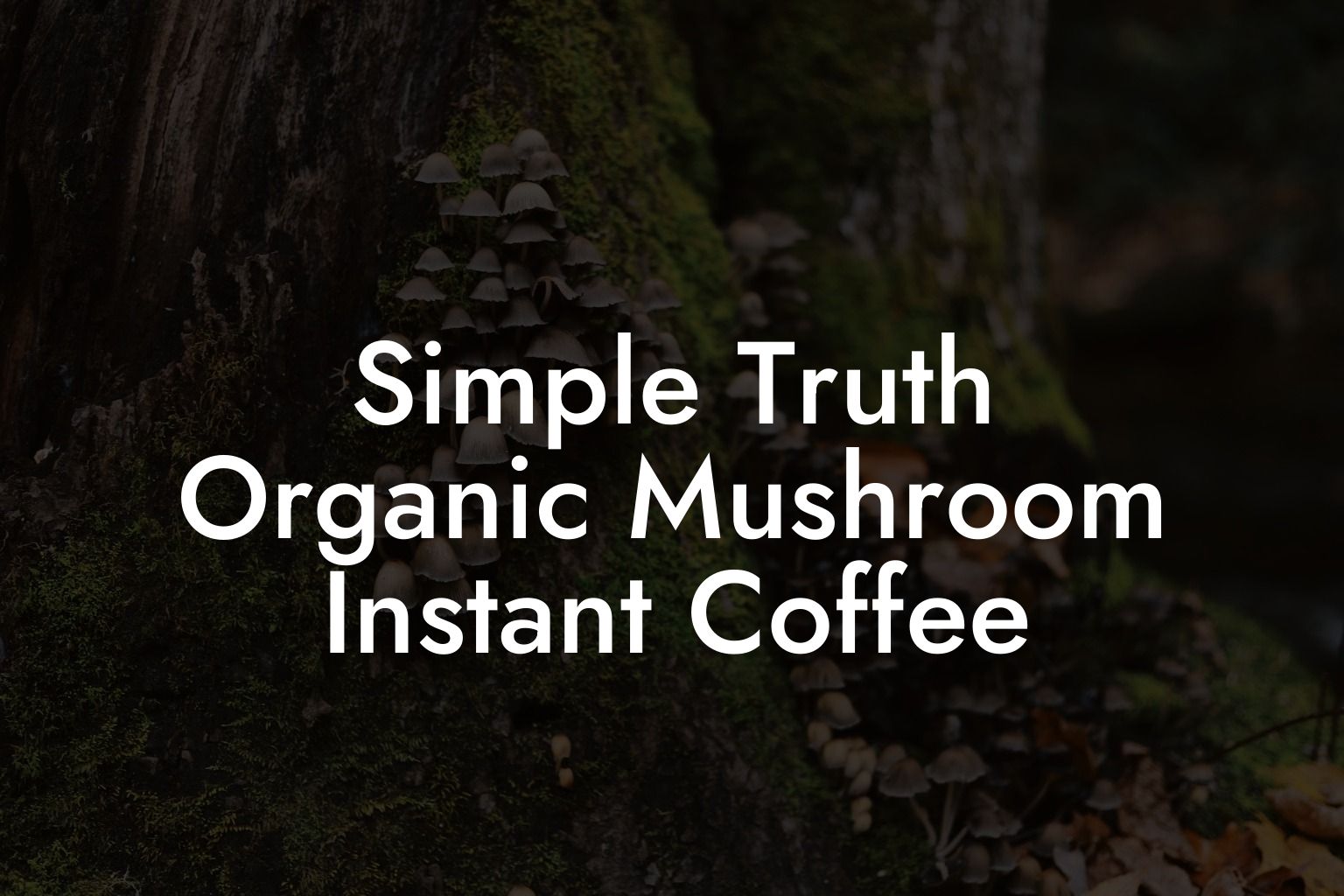 Simple Truth Organic Mushroom Instant Coffee