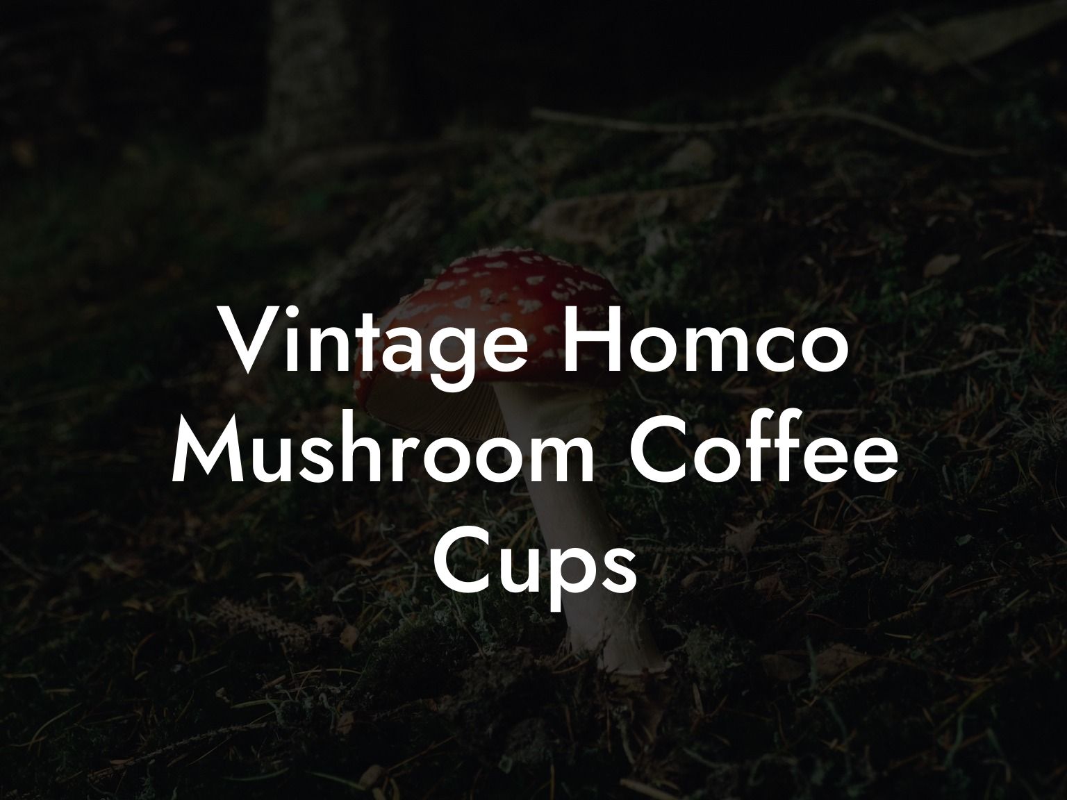 Vintage Homco Mushroom Coffee Cups