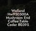 Welland Hw950500A Mushroom End Coffee Table Cedar B0395