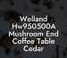 Welland Hw950500A Mushroom End Coffee Table Cedar