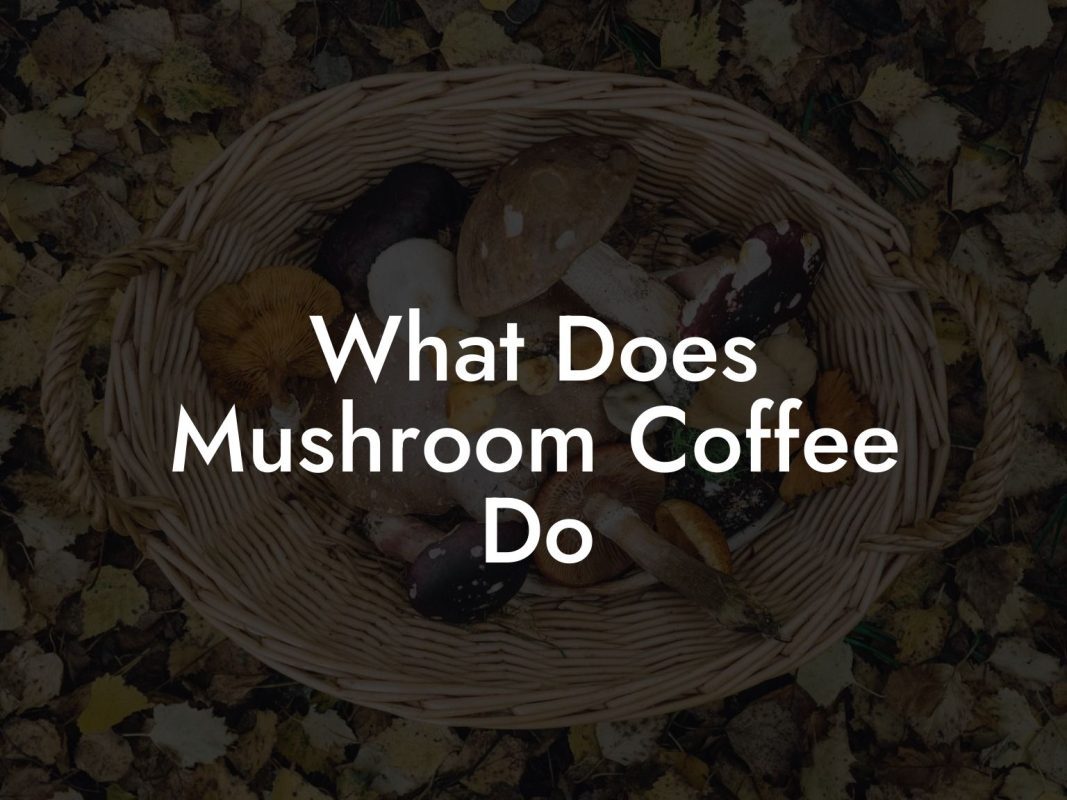 What Does Mushroom Coffee Do