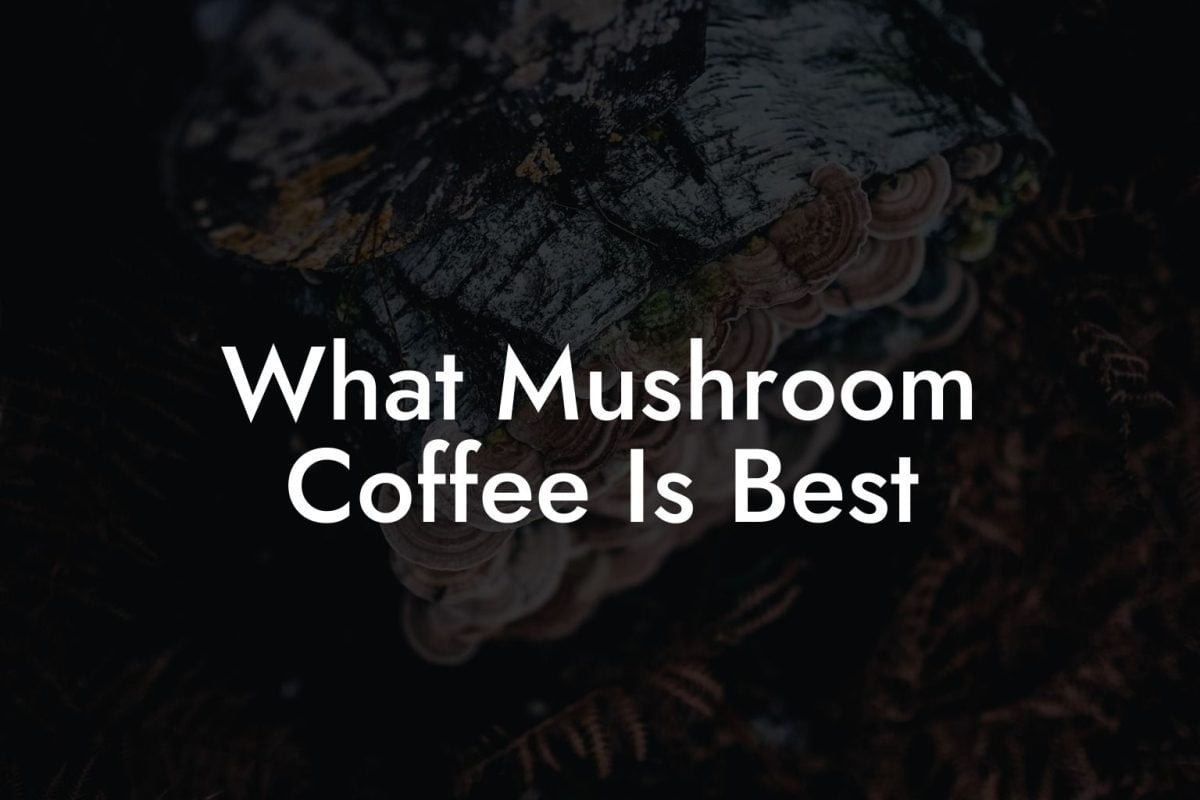 What Mushroom Coffee Is Best