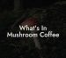 What's In Mushroom Coffee