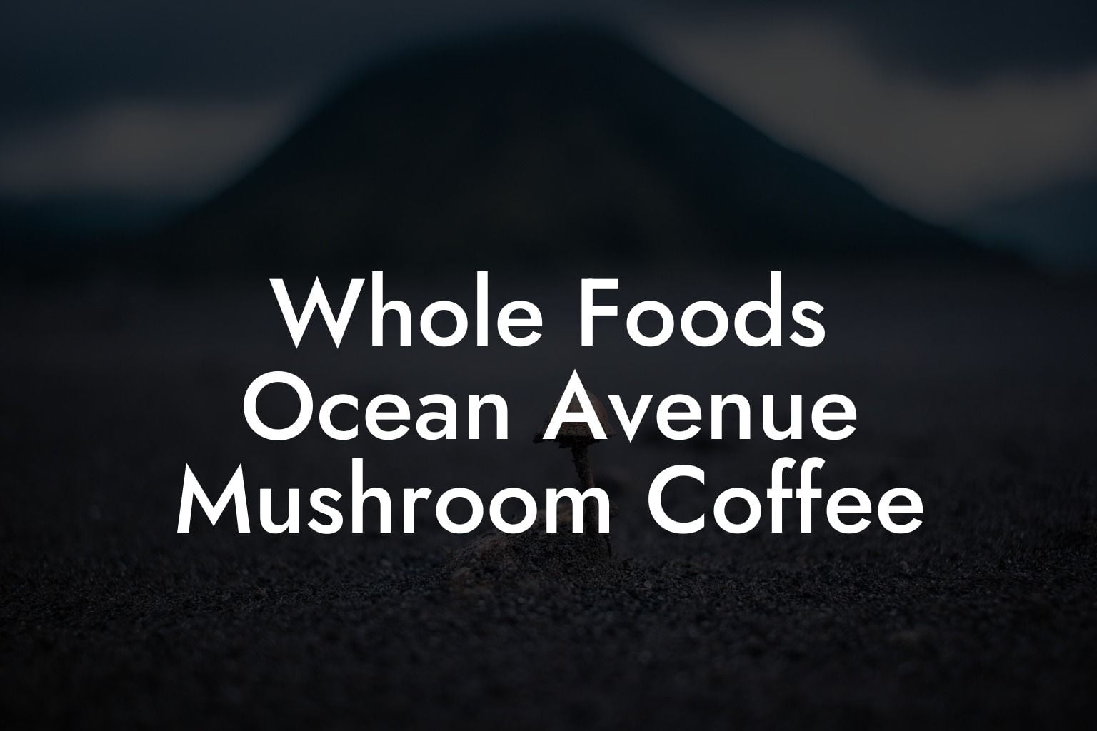 Whole Foods Ocean Avenue Mushroom Coffee