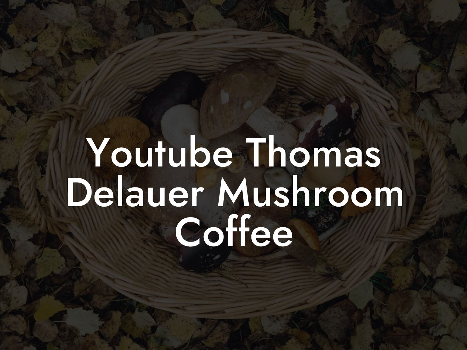 Youtube Thomas Delauer Mushroom Coffee
